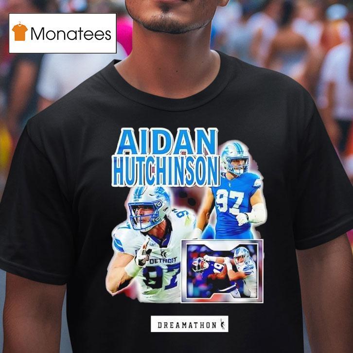 Aidan Hutchinson Nfl S Detroit Lions Graphic Featuring T Shirt Aidan Hutchinson Nfl S Detroit Lions Graphic Featuring T Shirt