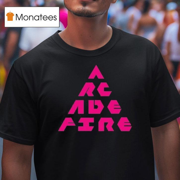 Arcade Fire Don T Think About Pink Elephant Tour Triangle T Shirt Arcade Fire Don T Think About Pink Elephant Tour Triangle T Shirt