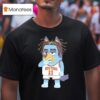 Bluey X Jalen Brunson Nba New York Knicks Cartoon T Shirt
