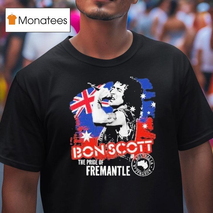 Bon Scott The Pride Of Fremantle Stamp T Shirt Bon Scott The Pride Of Fremantle Stamp T Shirt