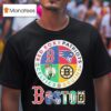 Boston Sports The Red Sox Patriots Celtics Bruins Logos T Shirt