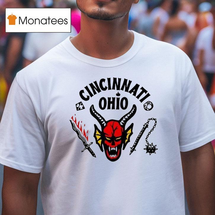 Cincinnati Ohio Stranger Things Hellfire T Shirt Cincinnati Ohio Stranger Things Hellfire T Shirt