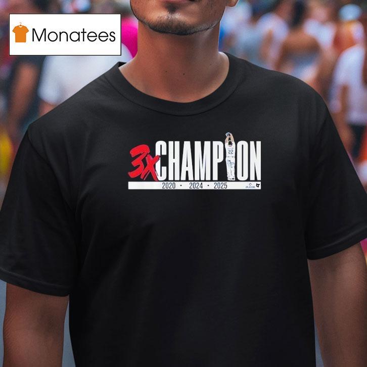 Clayton Kershaw Three Time Champion T Shirt Clayton Kershaw Three Time Champion T Shirt