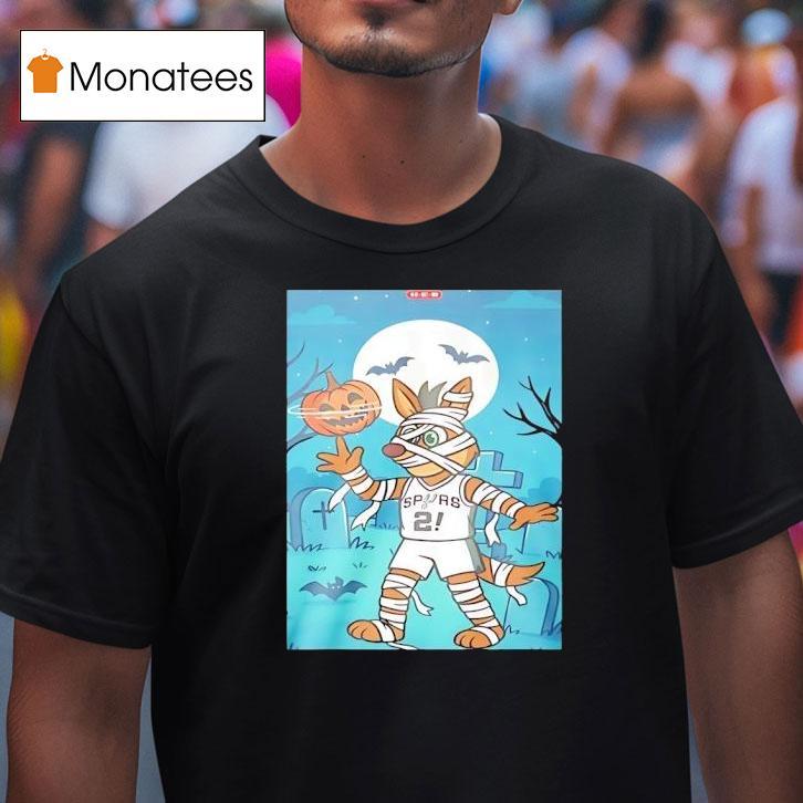 Coyote Mummy San Antonio Spurs Mascot Halloween T Shirt Coyote Mummy San Antonio Spurs Mascot Halloween T Shirt