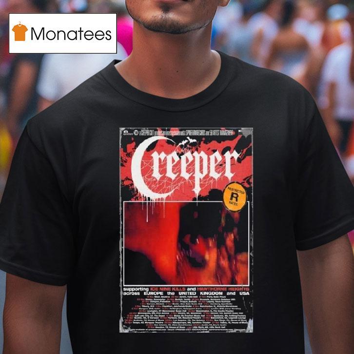 Creeper Europe Uk Usa Tour T Shirt Creeper Europe Uk Usa Tour T Shirt