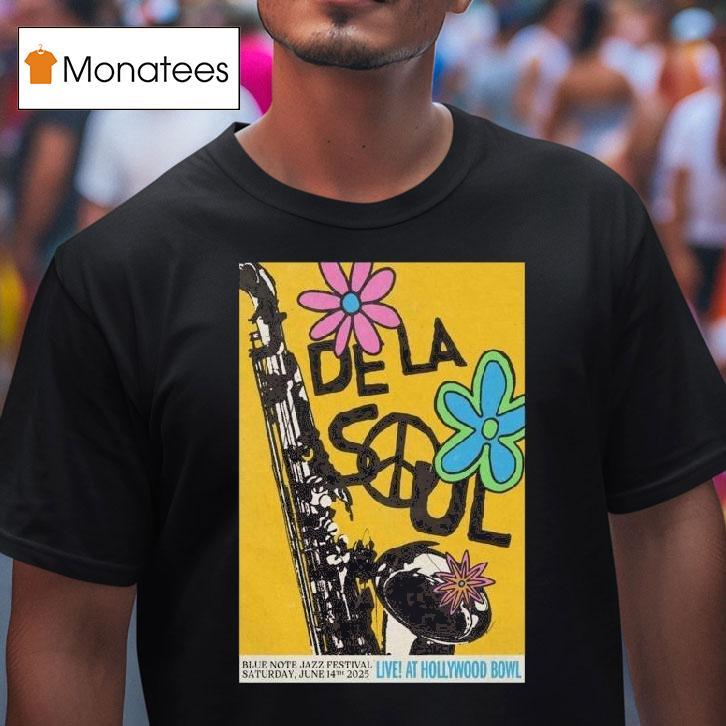 De La Soul June Live Hollywood Bowl T Shirt De La Soul June Live Hollywood Bowl T Shirt