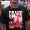 Drake Maye New England Patriots Football Quarterback T Shirt