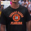 Florida Basketball Thomas Haugh Name Number Ball T Shirt