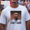 George Floyd I Can T Score Messi T Shirt