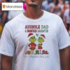 Grinch Santa Asshole Dad And Smartass Daughter Best Friends For Life Christmas T Shirt