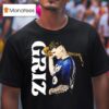 Griz Grant Kwiecinski Holding Saxophone Portrai T Shirt