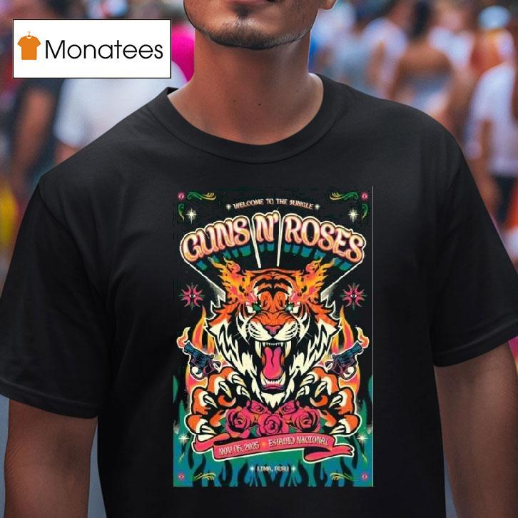 Guns N Roses At Estadio Nacional In Lima Peru On Nov T Shirt Guns N Roses At Estadio Nacional In Lima Peru On Nov T Shirt