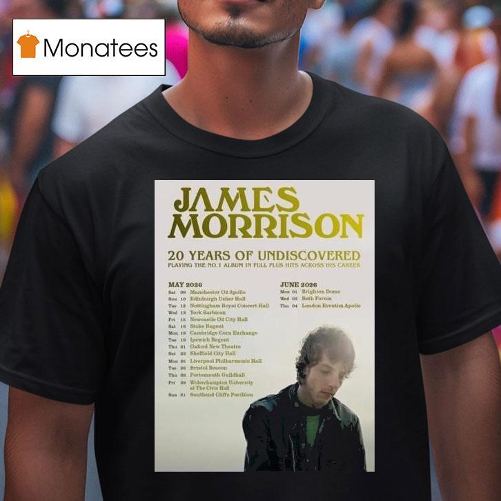 James Morrison May June Tour T Shirt James Morrison May June Tour T Shirt