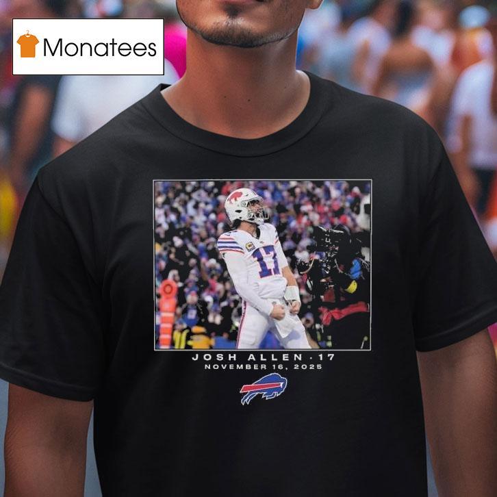 Josh Allen Buffalo Bills Nfl Flash Features Week T Shirt Josh Allen Buffalo Bills Nfl Flash Features Week T Shirt