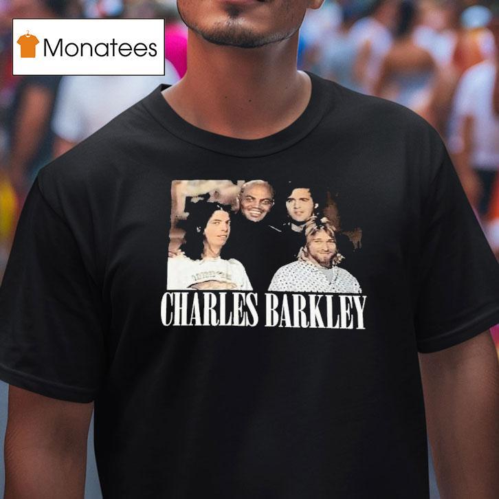 Kurt Cobain Charles Barkley Nirvana Photo T Shirt Kurt Cobain Charles Barkley Nirvana Photo T Shirt