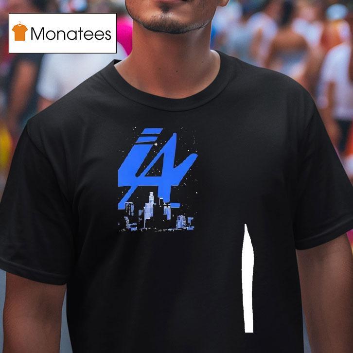 Los Angeles Dodgers City Skyline T Shirt Los Angeles Dodgers City Skyline T Shirt