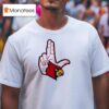 Louisville Cardinals L Hand Sign Logo T Shirt