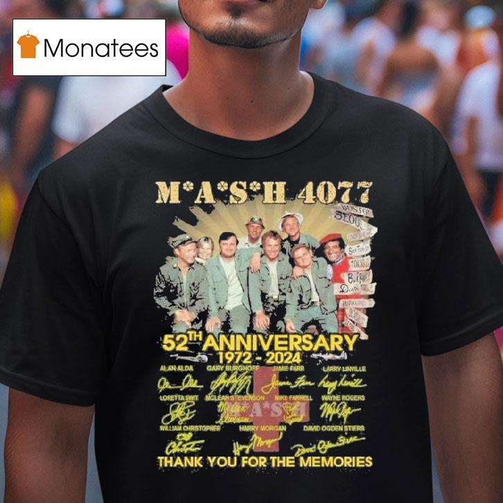Mash Th Anniversary Thank You For The Memories Signatures T Shirt Mash Th Anniversary Thank You For The Memories Signatures T Shirt