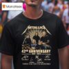 Metallica Nd Anniversary Thank You For The Memories Signatures T Shirt