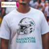 Miami Dolphins Anti Social Social Club Helme T Shirt