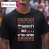 Naughty Nice Six Seven Christmas T Shirt