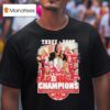 Nebraska Huskers Big Women S Volleyball Champions Three Pea T Shirt