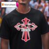 Nfl Red Crusader Cross New England Patriots T Shirt