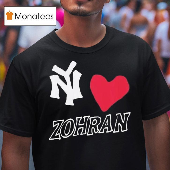 Ny Loves Zohran T Shirt Ny Loves Zohran T Shirt