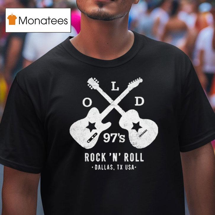 Old S Rock N Roll Dallas Tx Usa Guitar Logo T Shirt Old S Rock N Roll Dallas Tx Usa Guitar Logo T Shirt