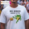 Portland Frog No Kings Since T Shirt