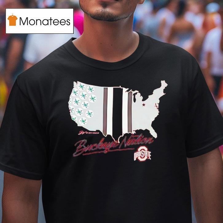 Red Ohio State Buckeye Nation T Shirt Red Ohio State Buckeye Nation T Shirt