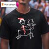 Rhenna Reindeer Santa Christmas T Shirt