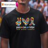 San Diego Padres Peace Love Autism T Shirt