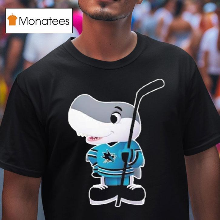 San Jose Sharks Pixar Sharkie Graphic T Shirt San Jose Sharks Pixar Sharkie Graphic T Shirt