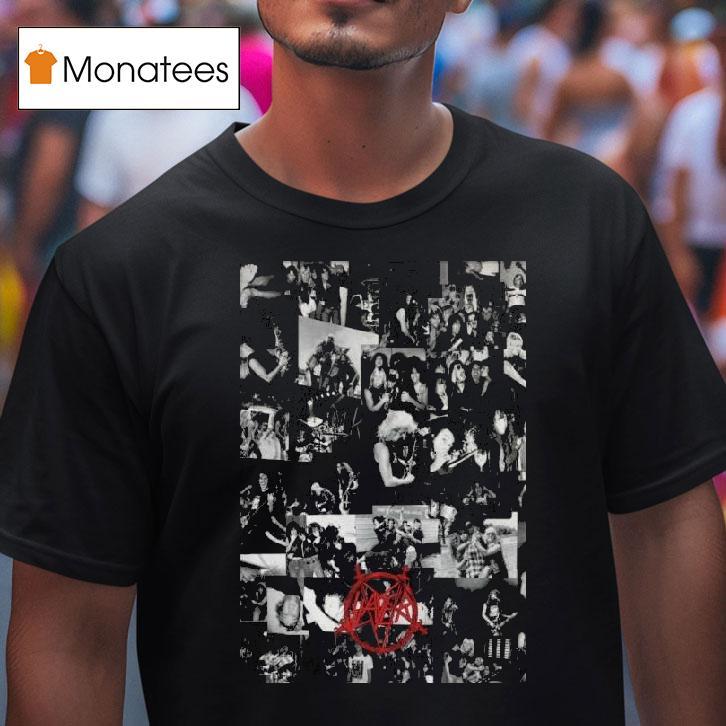 Slayer Hell Awaits Photo Collage Art Prin T Shirt Slayer Hell Awaits Photo Collage Art Prin T Shirt