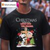Snoopy And Charlie Brown Christmas Begins With Texas Tech Red Raiders Football T Shirt