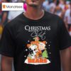 Snoopy And Charlie Brown The Peanuts X Chicago Bears Merry Christmas Begins With Chris T Shirt