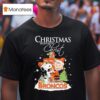 Snoopy And Charlie Brown The Peanuts X Denver Broncos Christmas Begins With Chris T Shirt