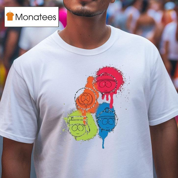 South Park Spray Paint Faces T Shirt South Park Spray Paint Faces T Shirt