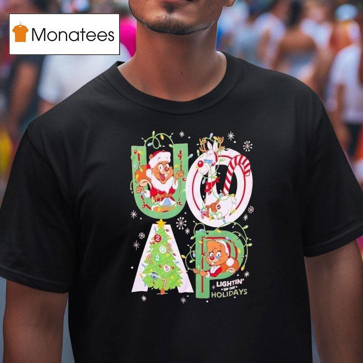 Squirrel Universal Studios Lightin Up The Holidays Christmas T Shirt Squirrel Universal Studios Lightin Up The Holidays Christmas T Shirt