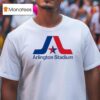 Texas Rangers Baseball Arlington Stadium Logo T Shirt