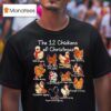 The Chickens Of Christmas Brahma Baking Dolish Decorating Sikie Snuggling T Shirt