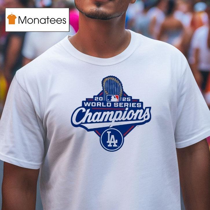 The Los Angeles Dodgers World Series Champions Logo T Shirt The Los Angeles Dodgers World Series Champions Logo T Shirt