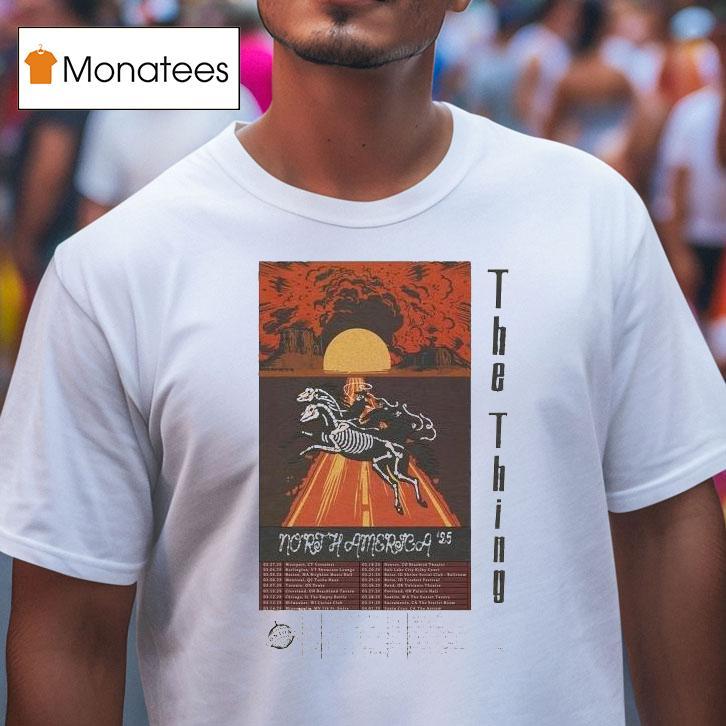 The Thing North America Tour Skeleton T Shirt The Thing North America Tour Skeleton T Shirt