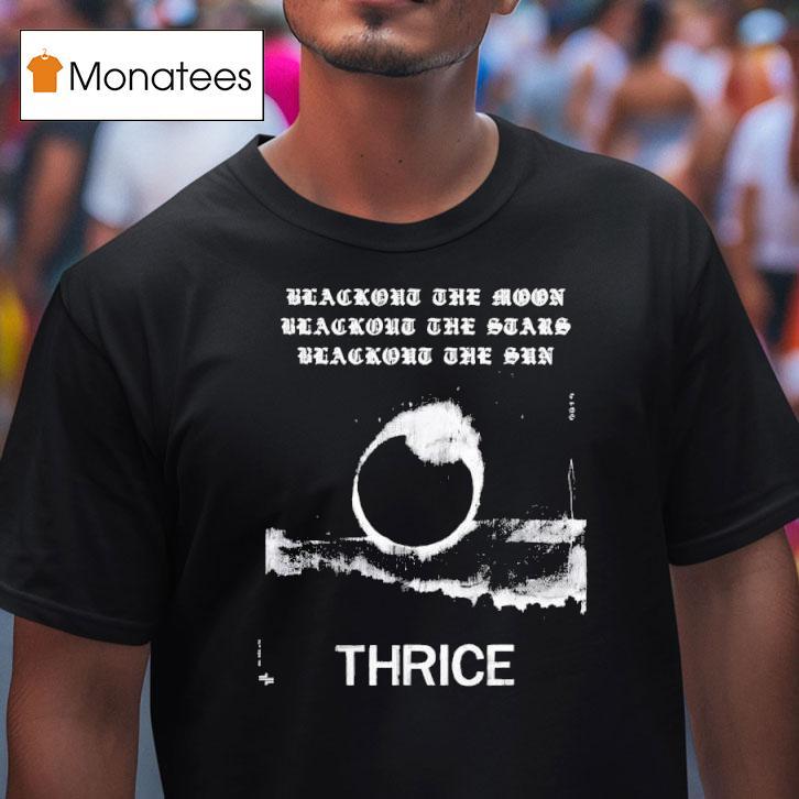 Thrice Blackou T Shirt Thrice Blackou T Shirt