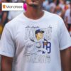 Yoshinobu Yamamoto Caricature Los Angeles Dodgers T Shirt