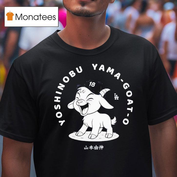 Yoshinobu Yamamoto Goat O Los Angeles Dodgers Graphic T Shirt Yoshinobu Yamamoto Goat O Los Angeles Dodgers Graphic T Shirt