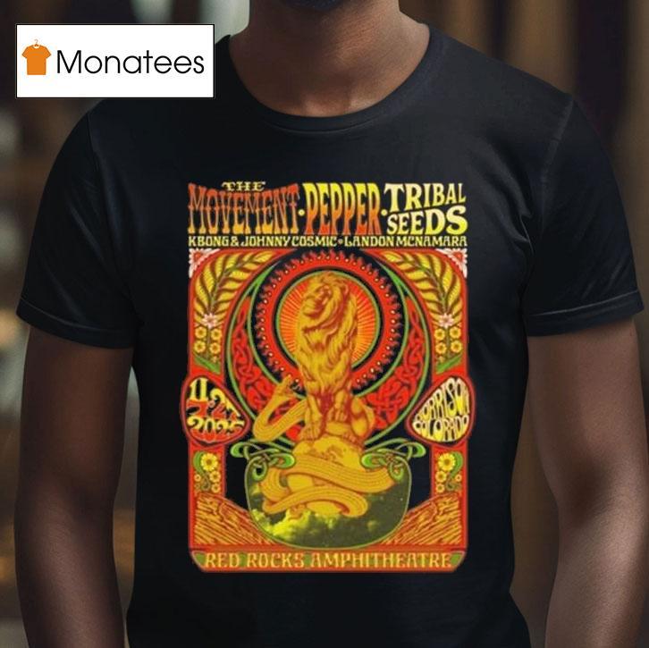 Red Rocks Tribal Seeds Pepper The Movemen T Shirt Red Rocks Tribal Seeds Pepper The Movemen T Shirt