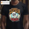Three Eleven Smoking Skull Rose T Shirt