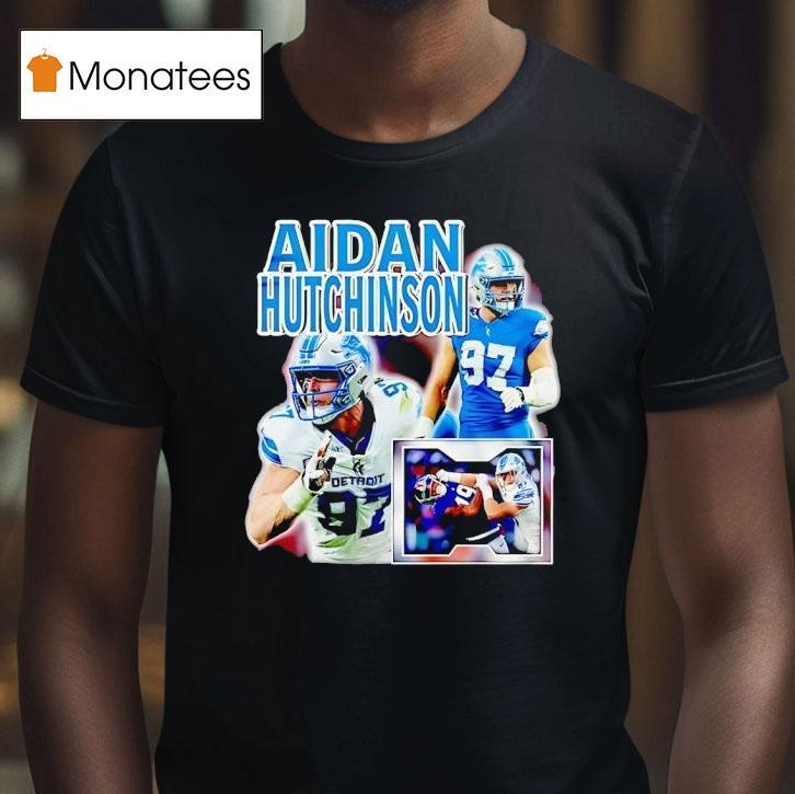 Aidan Hutchinson Detroit Lions Football T Shirt Aidan Hutchinson Detroit Lions Football T Shirt